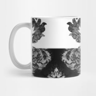 Black & White Damask Print Elegant Mug